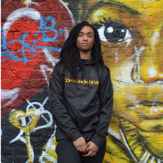 Black box logo hoodie COMPAGNON DE VIE London streetwear